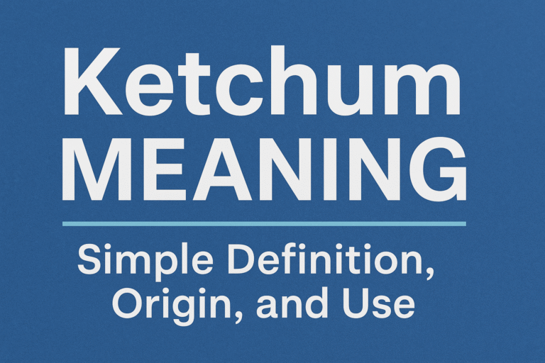 Ketchum Meaning