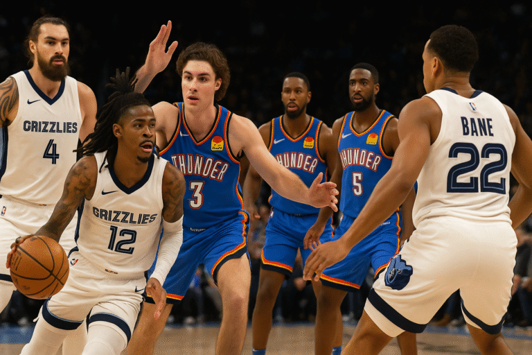 Memphis Grizzlies vs OKC Thunder Match Player Stats