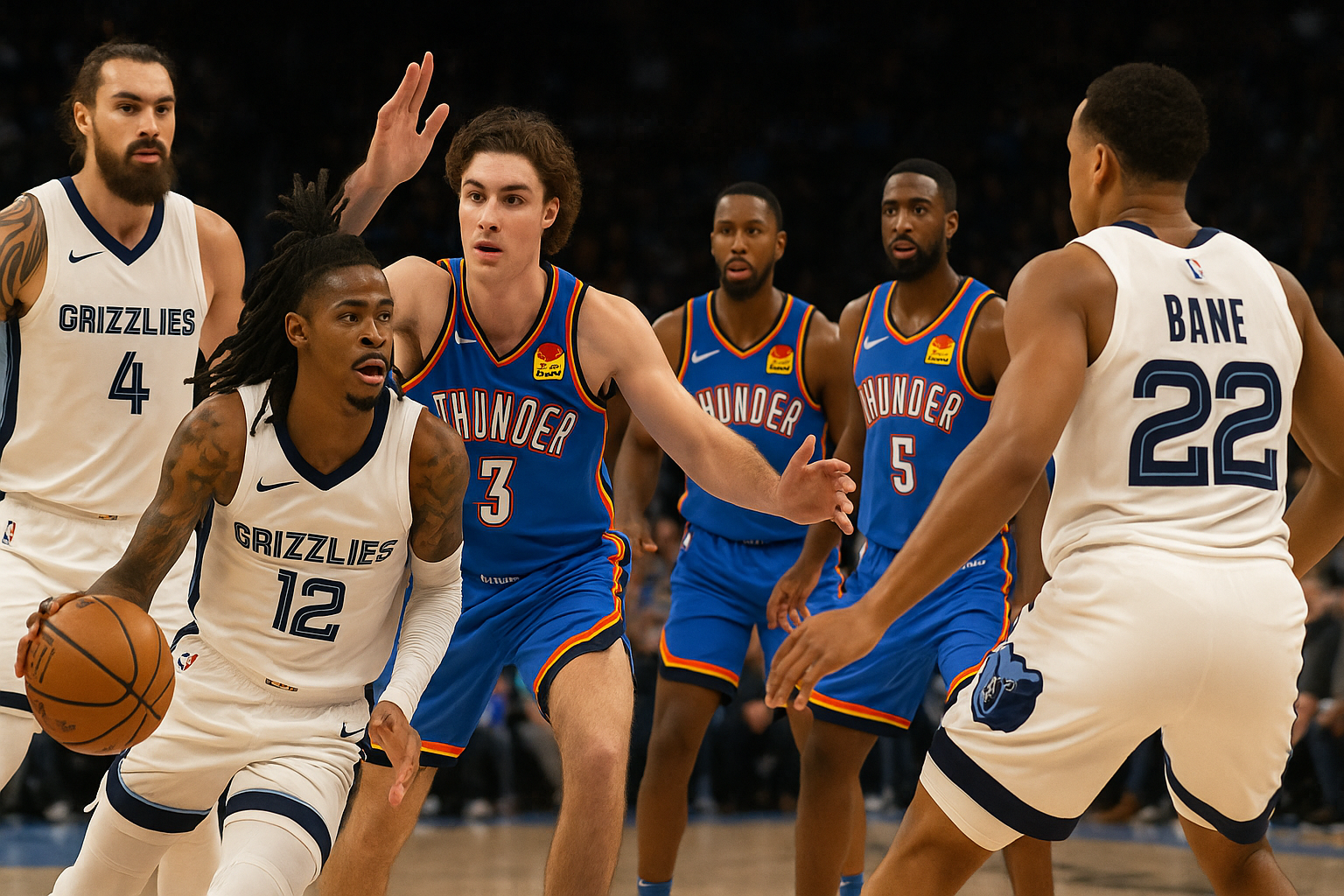 Memphis Grizzlies vs OKC Thunder Match Player Stats